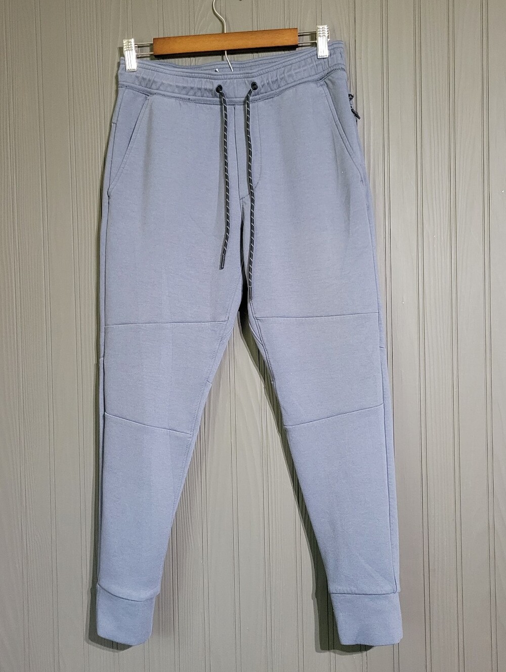 American Eagle Joggers Sweatpants Elastic Waist Drawstring Gray Blue Men's Small